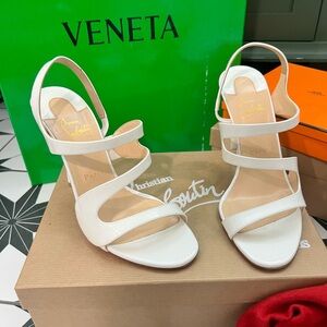 Christian Louboutin Vavazou 100 Patent White